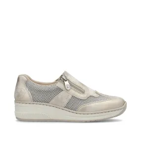 Rieker Ladies Zip Side Casual Shoe