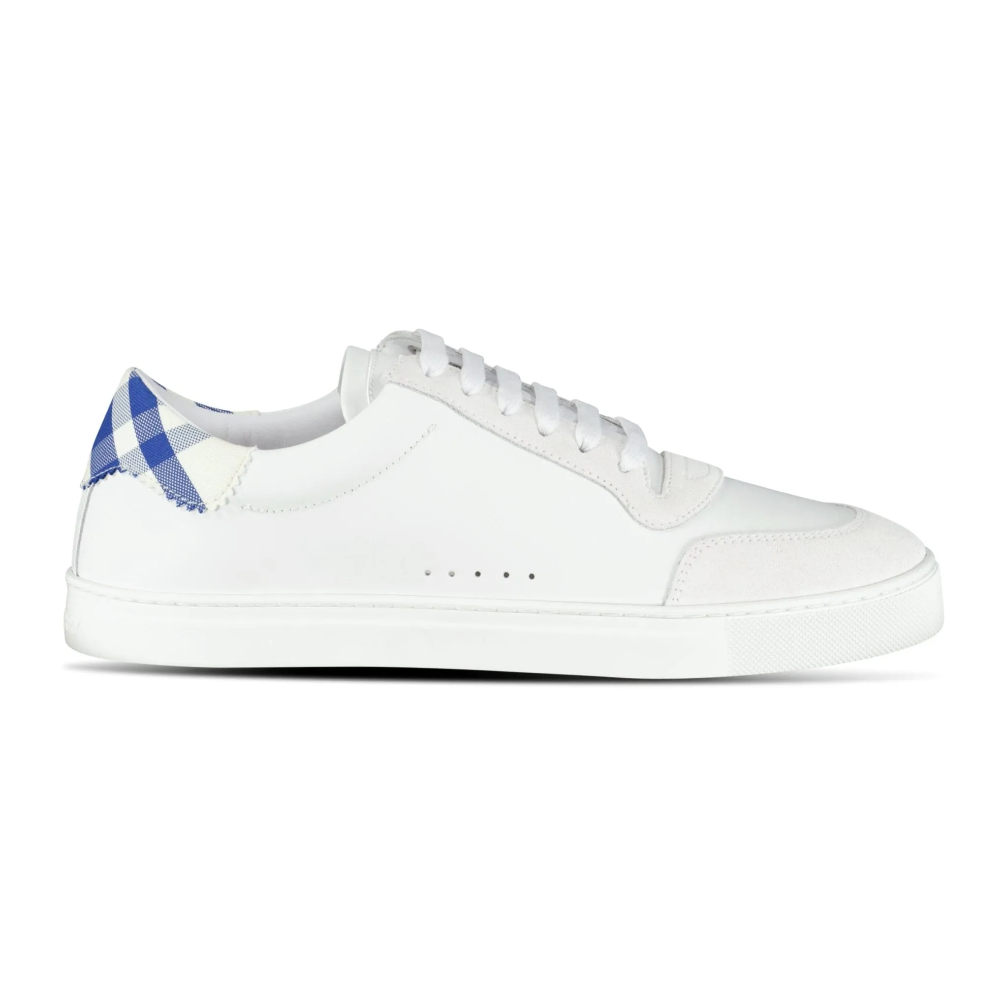 Robin Sneakers White & Blue Check