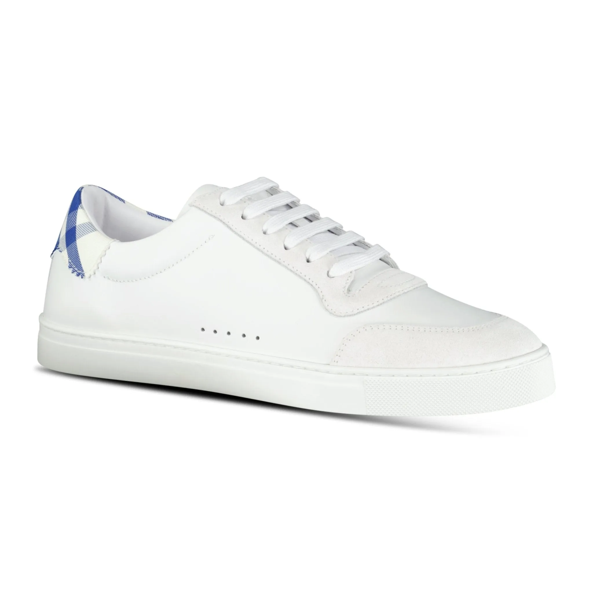 Robin Sneakers White & Blue Check