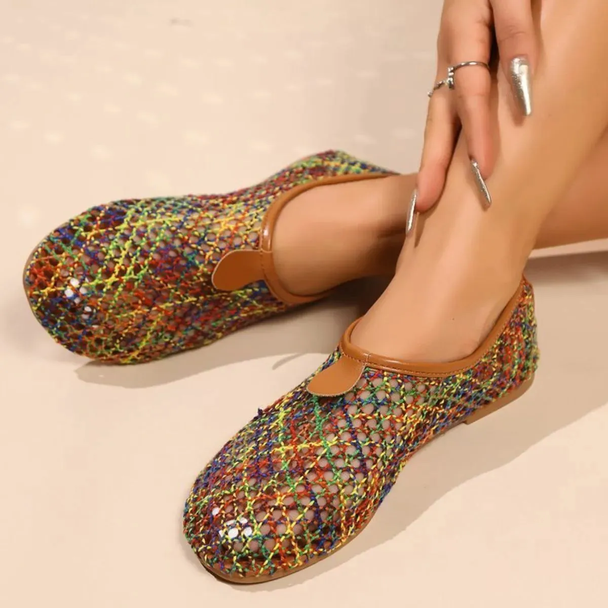 Round Toe Flats Slip-Ons
