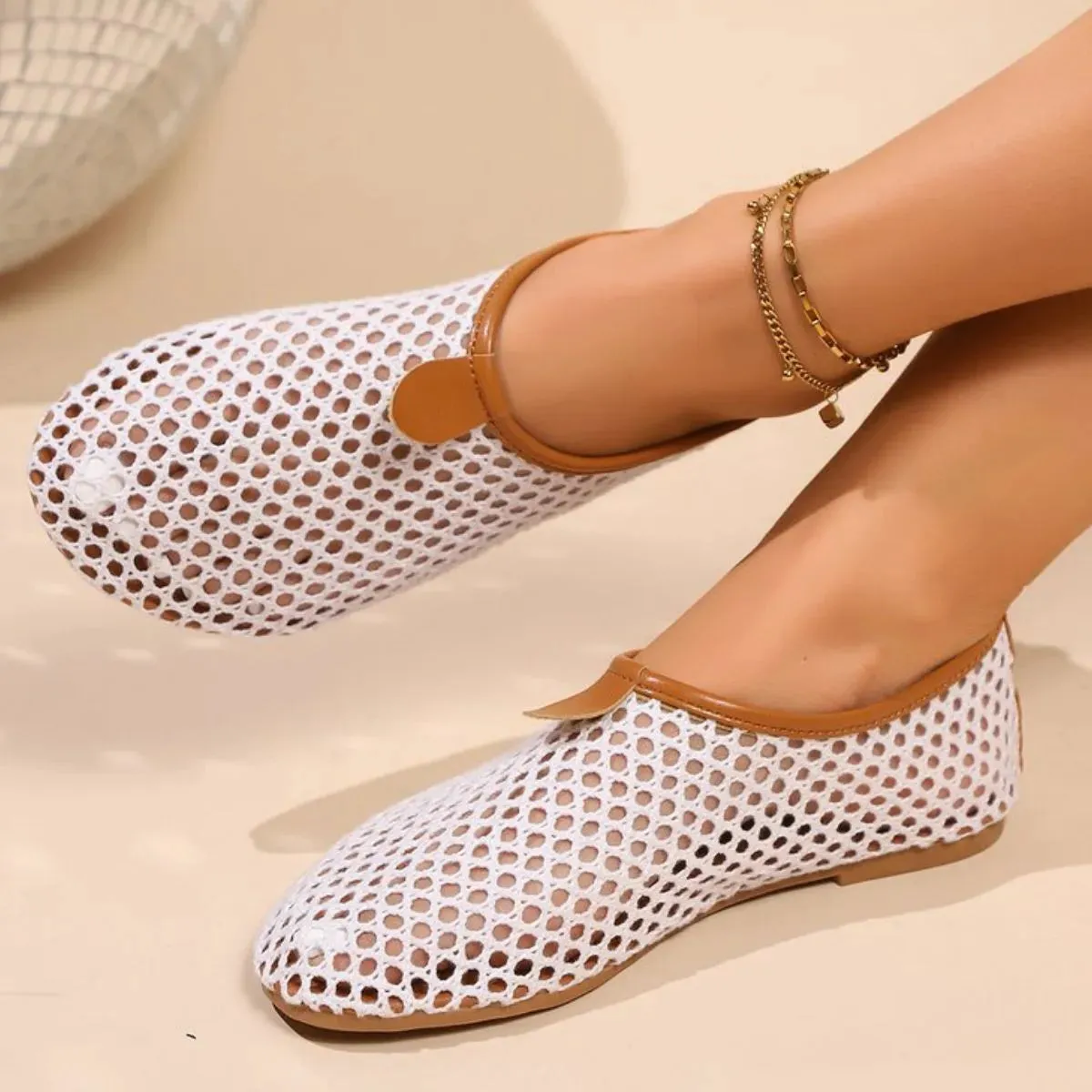 Round Toe Flats Slip-Ons