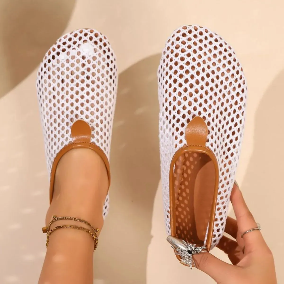 Round Toe Flats Slip-Ons