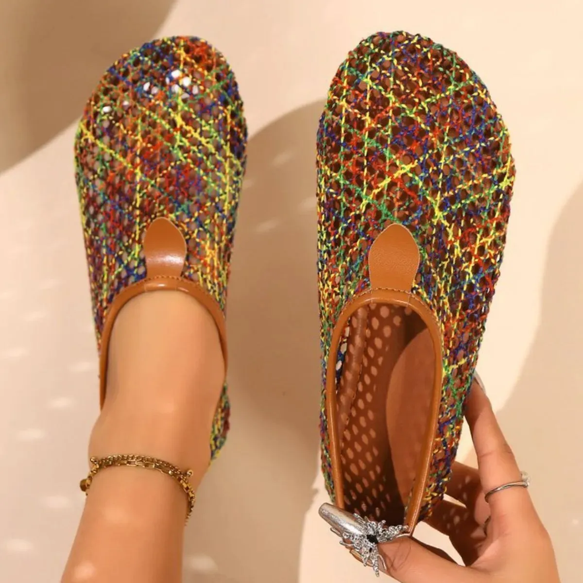 Round Toe Flats Slip-Ons