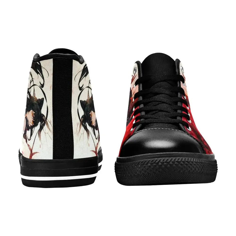 RWBY Blake Belladonna Shoes High Top Sneakers for Kids and Adults