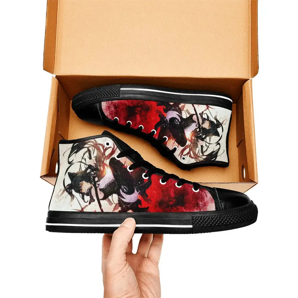 RWBY Blake Belladonna Shoes High Top Sneakers for Kids and Adults