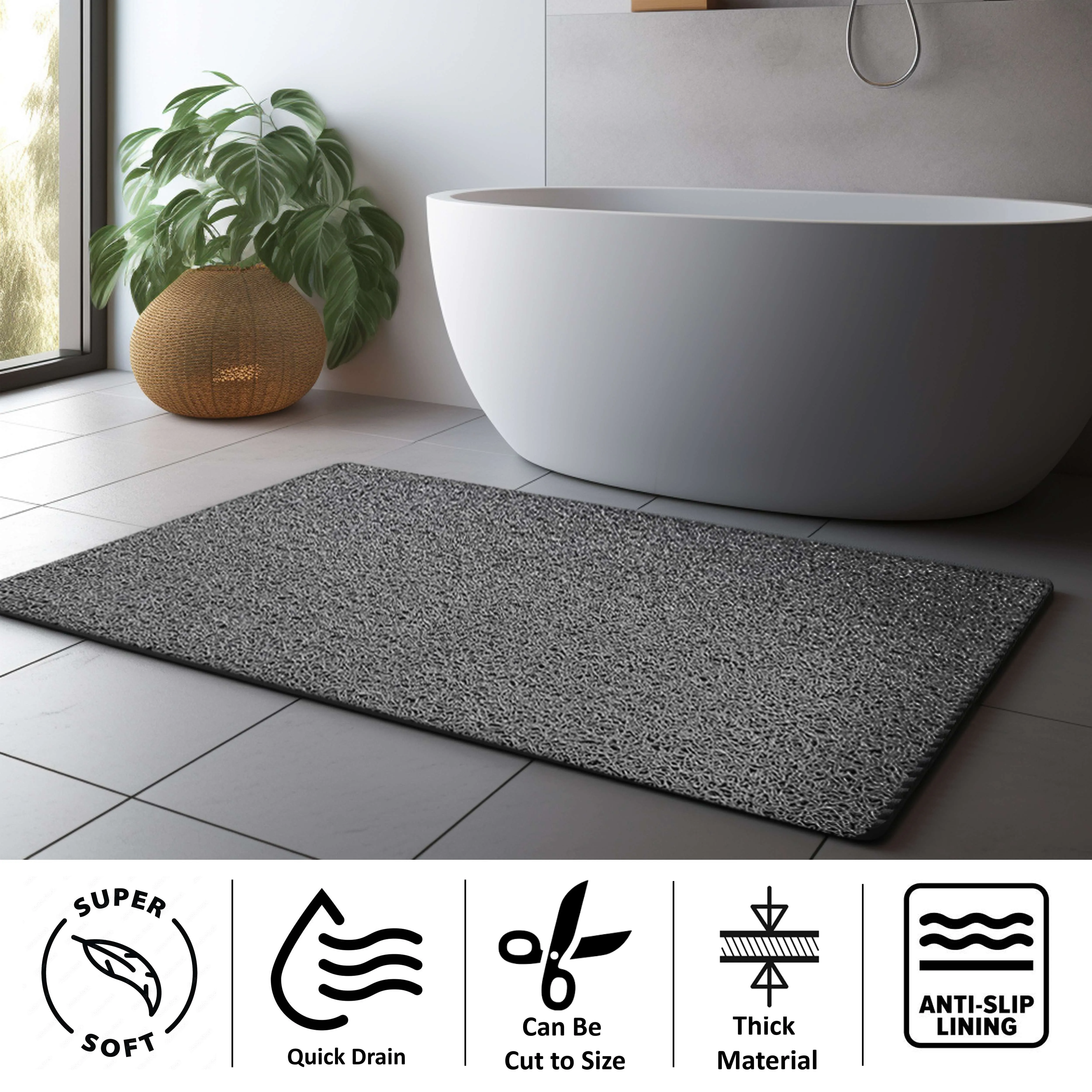 Spaghetti Anti Slip Shower/Bath Mat