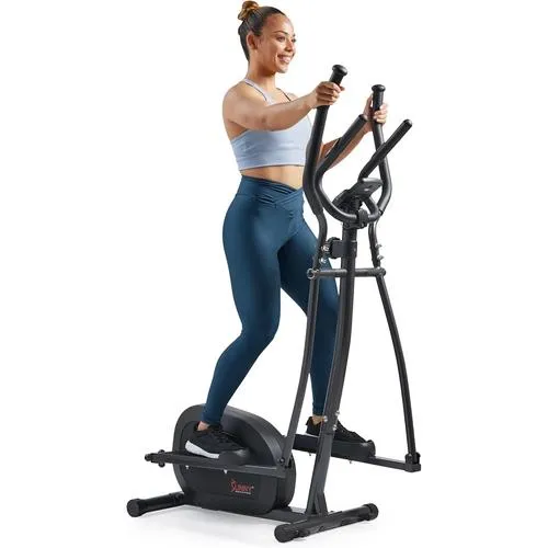 Sunny Health & Fitness 2-In-1 Upright Elliptical Full-Body Exercise Machine