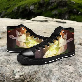 Tinkerbell Tinker Bell And Peter Pan Shoes High Top Sneakers for Kids and Adults