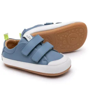 Tip Toey Joey Boy's Bossy Sneakers - Denim / White
