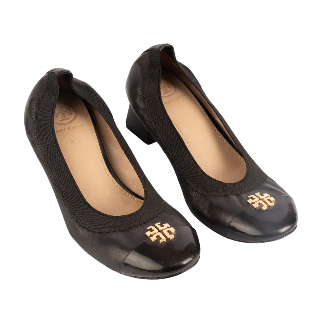Tory Burch Cap Toe Jolie Block Heel Pumps