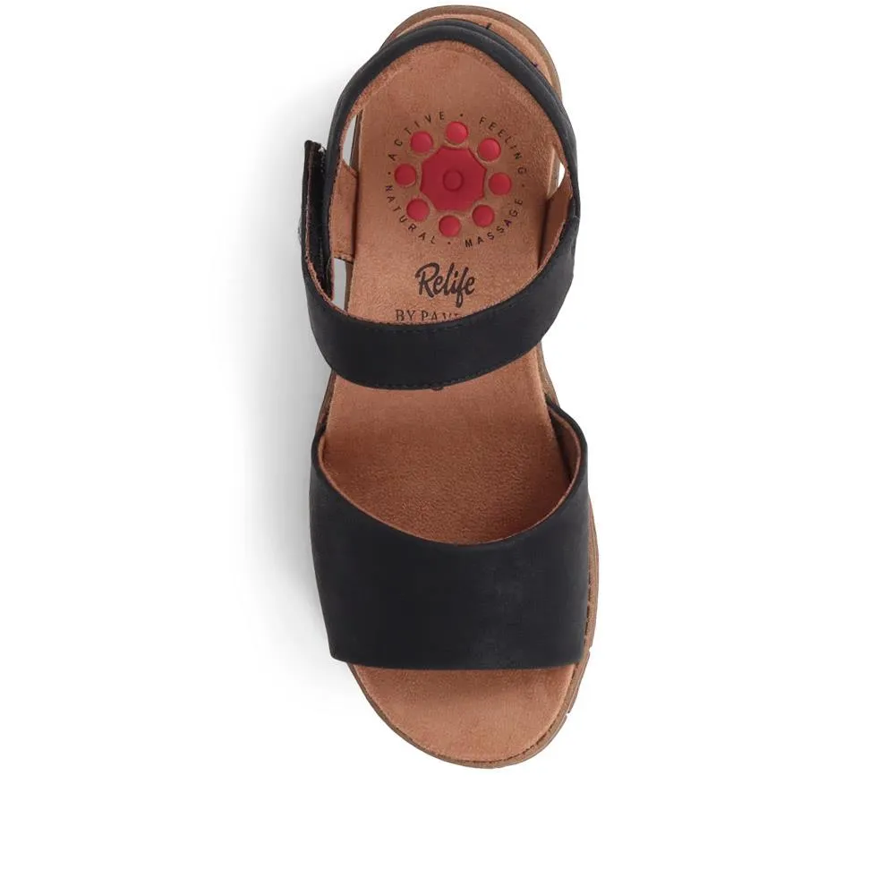 Touch Fasten Block Heeled Sandals - CENTR37033 / 323 341