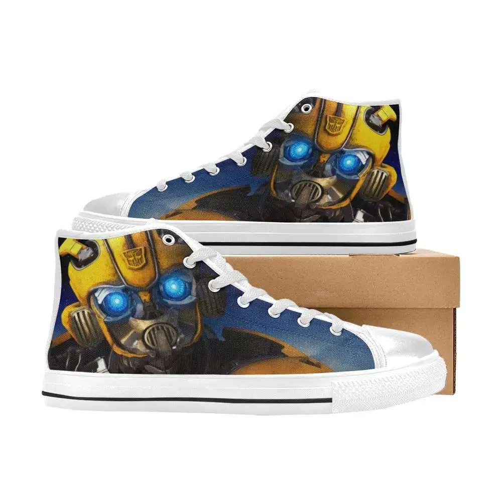 Transformers Shoes Bumblebee Prime Shoes High Top Sneakers for Kids and Adults