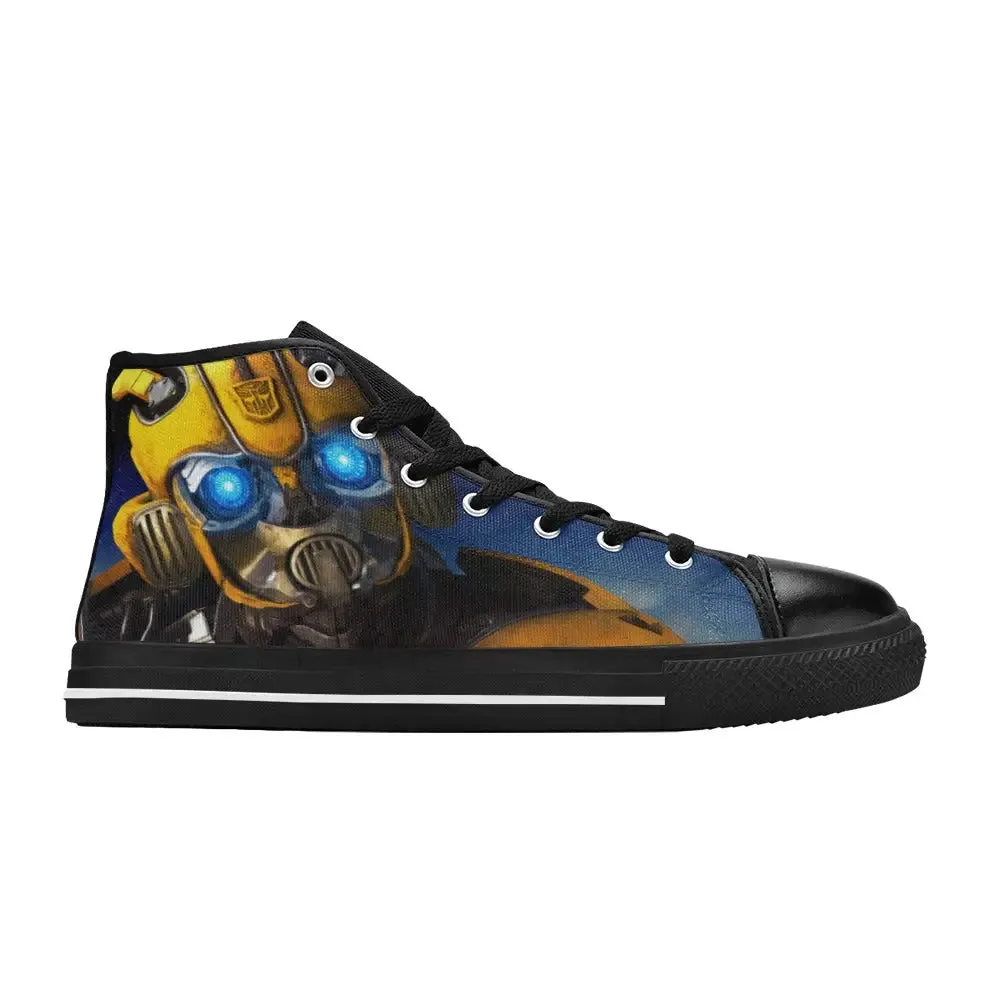 Transformers Shoes Bumblebee Prime Shoes High Top Sneakers for Kids and Adults