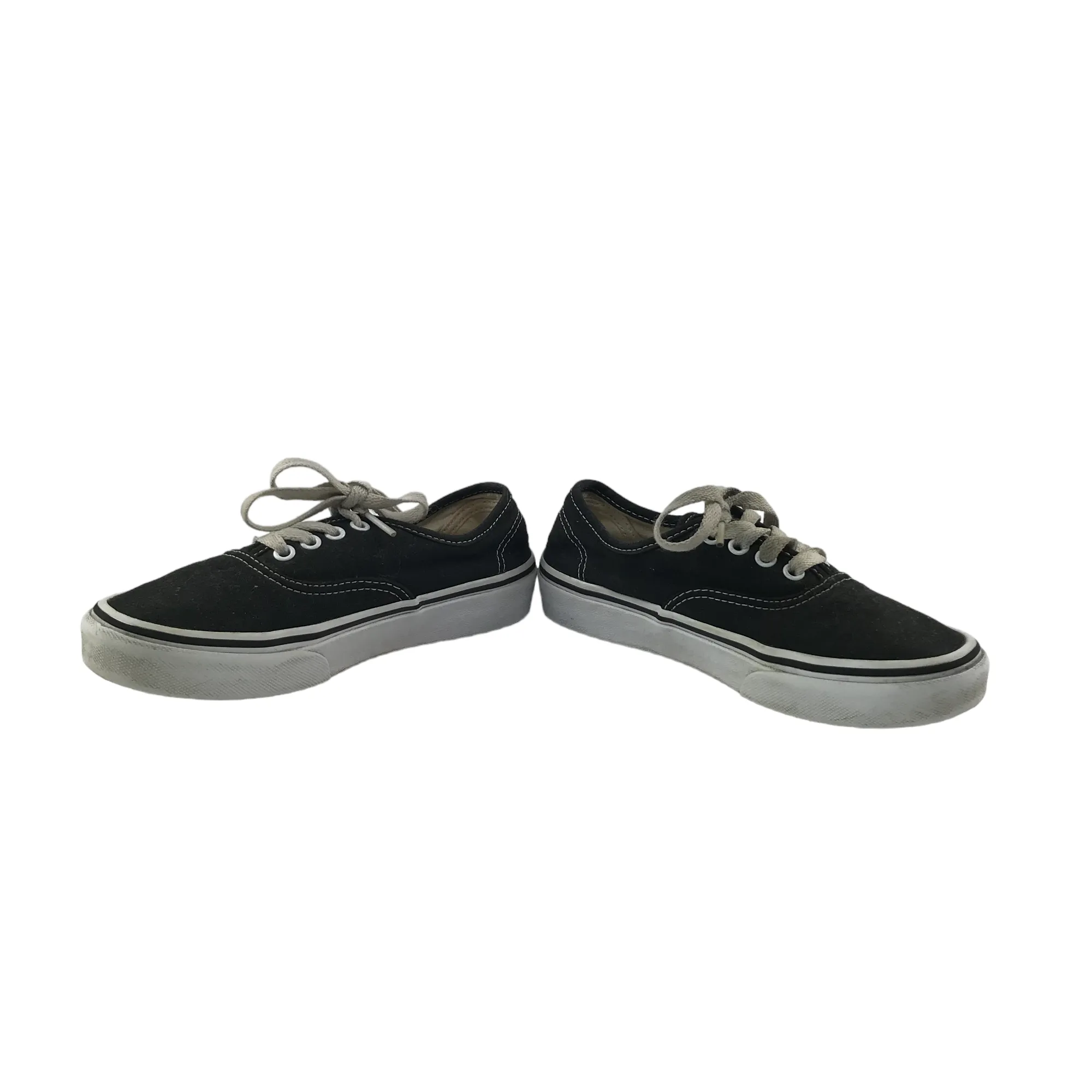 Vans Trainers Shoe Size 2 Black Canvas Shoes