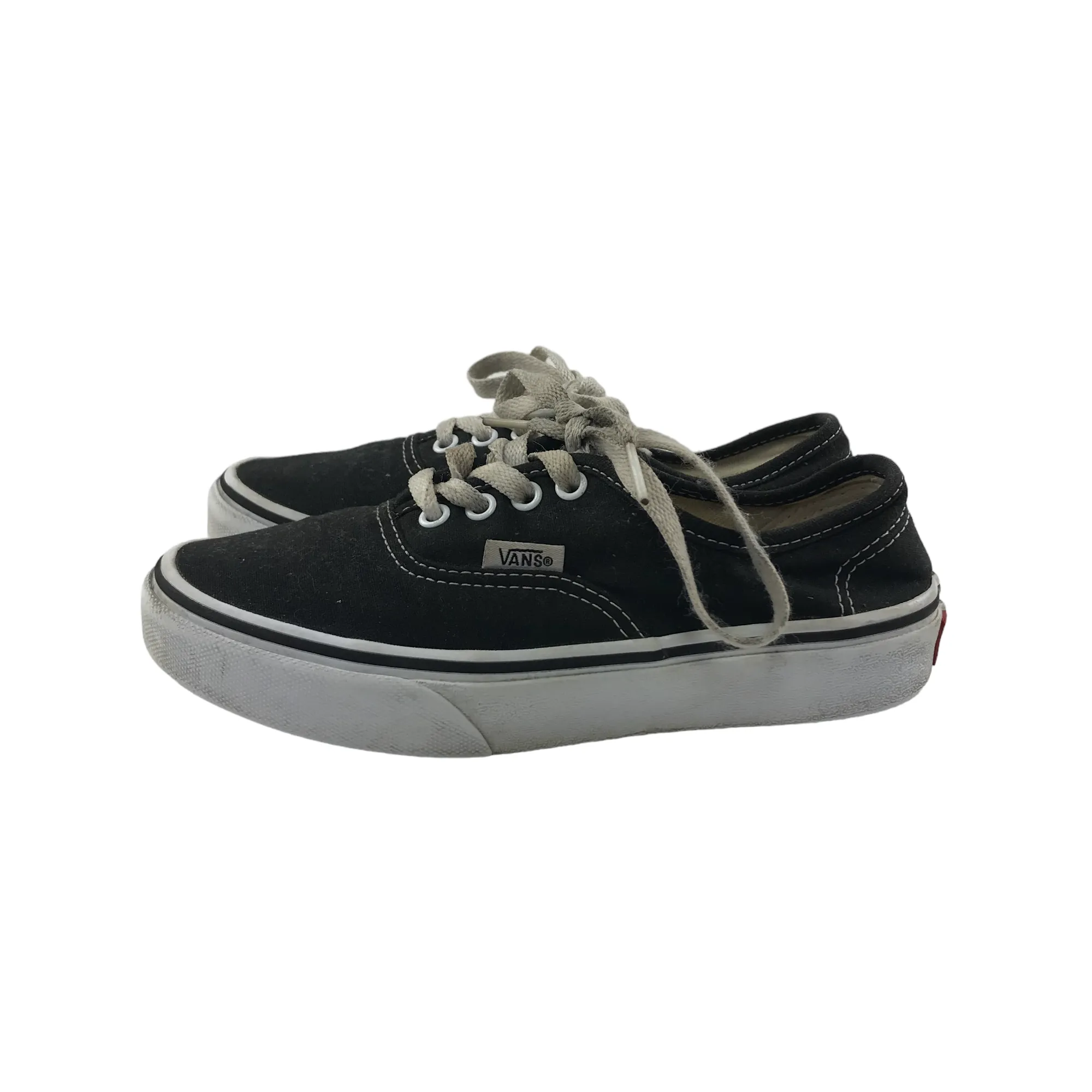 Vans Trainers Shoe Size 2 Black Canvas Shoes