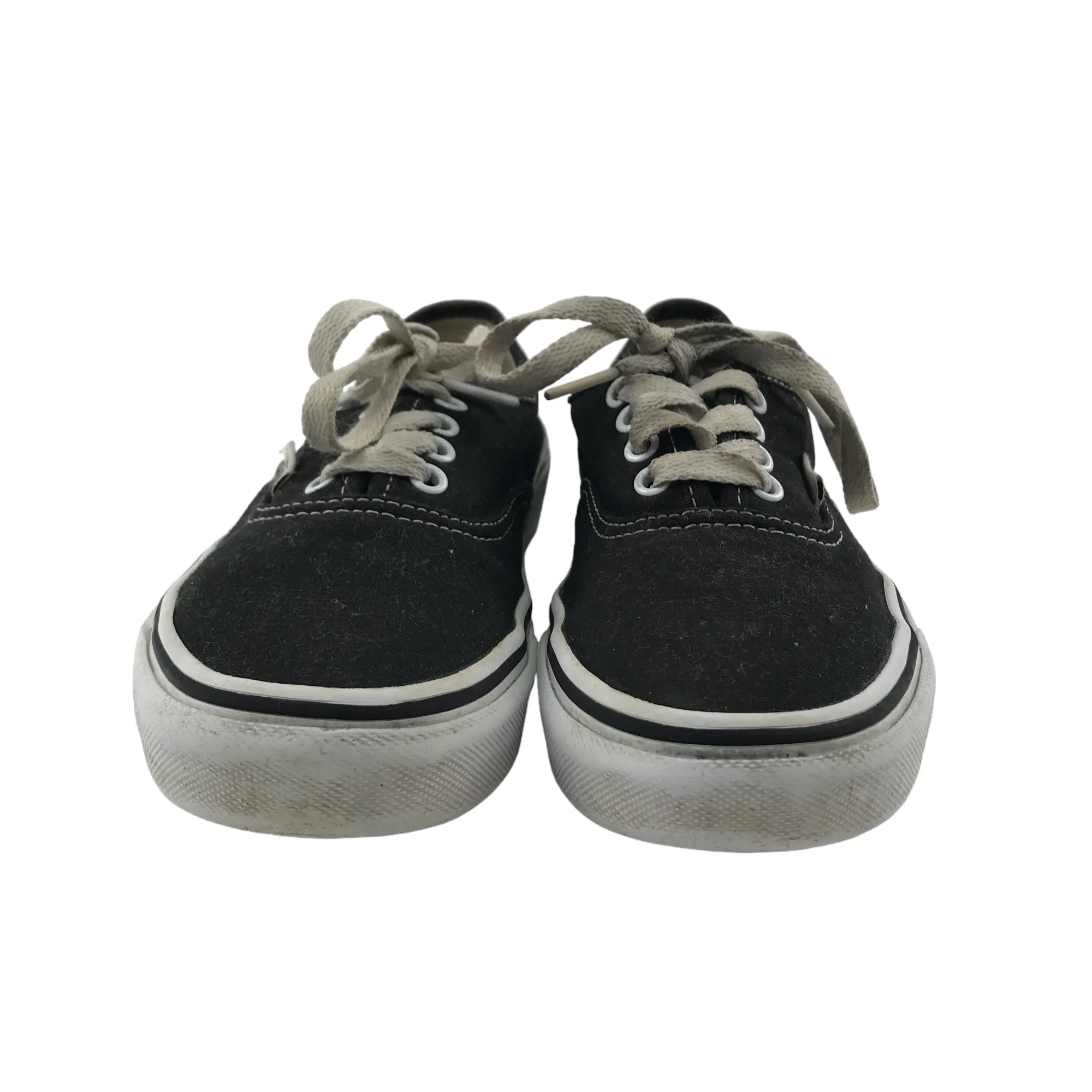 Vans Trainers Shoe Size 2 Black Canvas Shoes