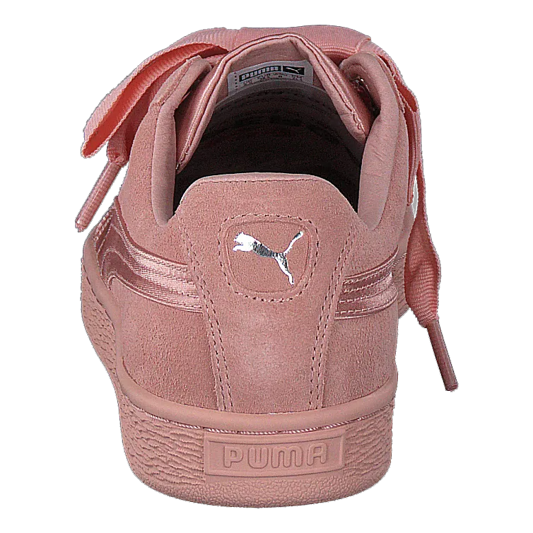 W Suede Heart Ep Pink