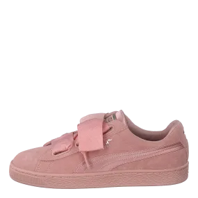 W Suede Heart Ep Pink