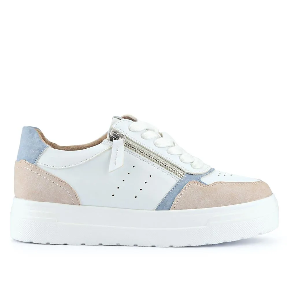 Wide-Fit Dual-Fasten Platform Trainers - BELWBINS41004 / 326 812