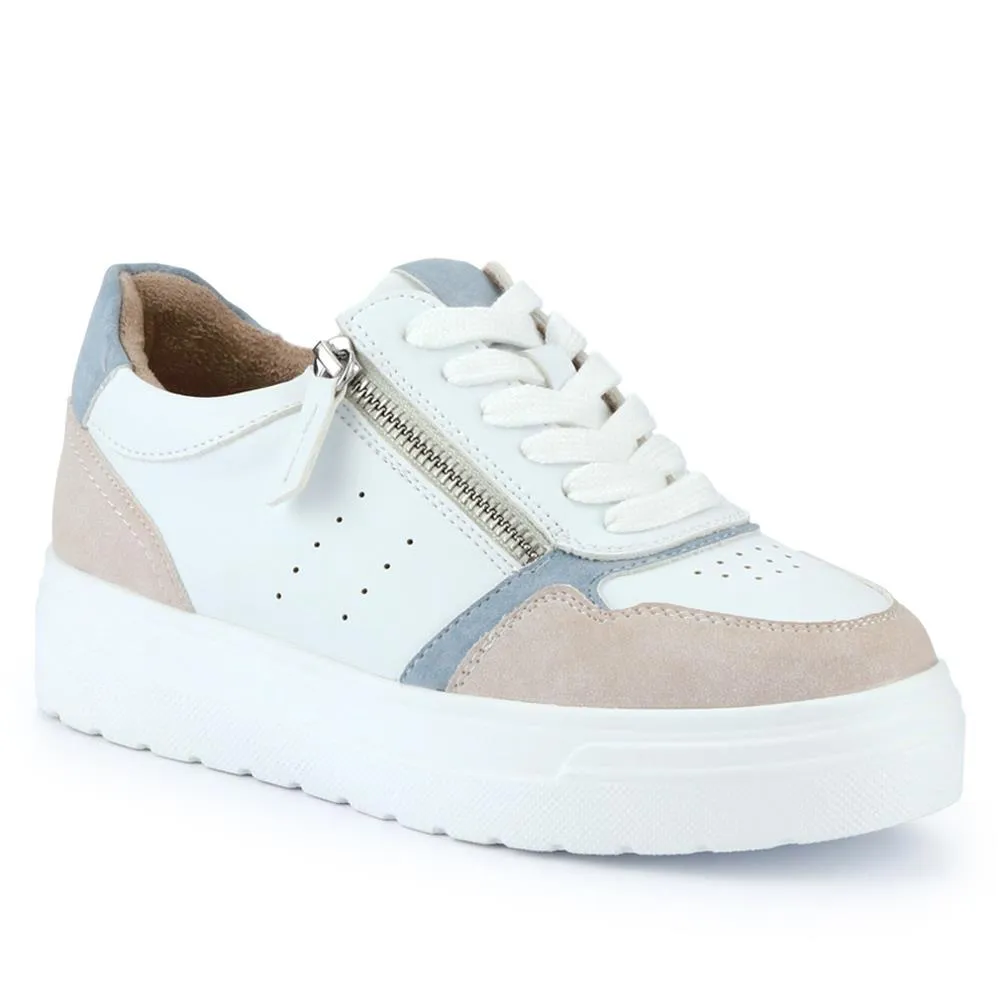 Wide-Fit Dual-Fasten Platform Trainers - BELWBINS41004 / 326 812
