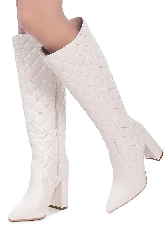 Winter White Quilt Boot