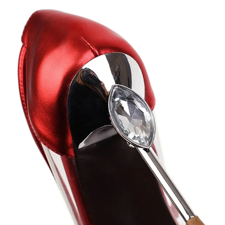 Women's Transparent High Heel Stiletto Heeled Pumps