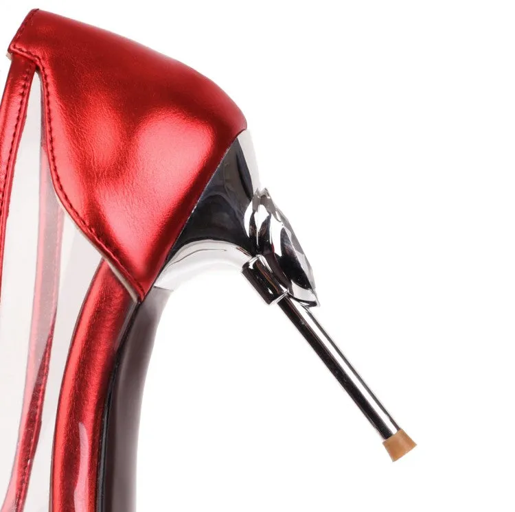 Women's Transparent High Heel Stiletto Heeled Pumps