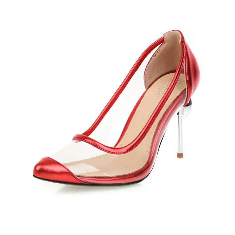 Women's Transparent High Heel Stiletto Heeled Pumps
