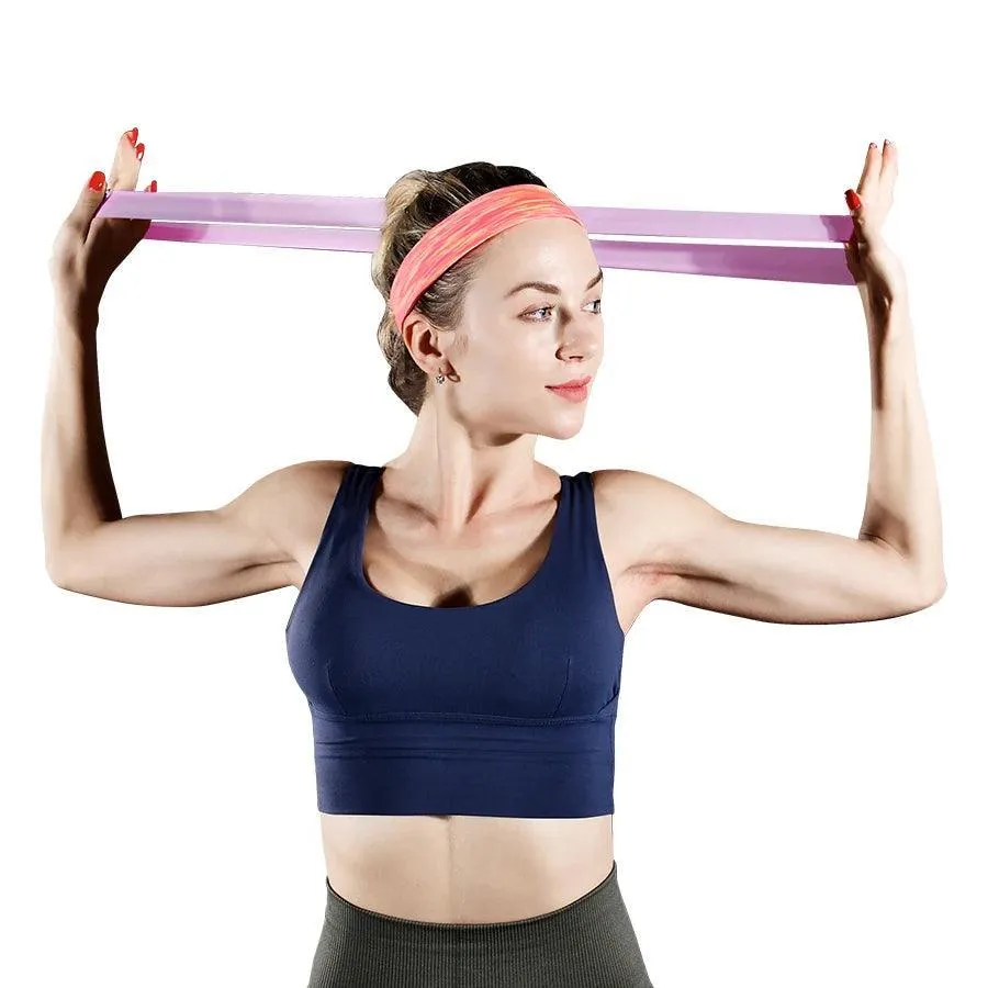 Yoga Resistance Bands, 5 Resistance Levels, Compact, Lightweight, Ideal for Strength Training, Muscle Relaxation, and Core Exercises