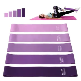 Yoga Resistance Bands, 5 Resistance Levels, Compact, Lightweight, Ideal for Strength Training, Muscle Relaxation, and Core Exercises
