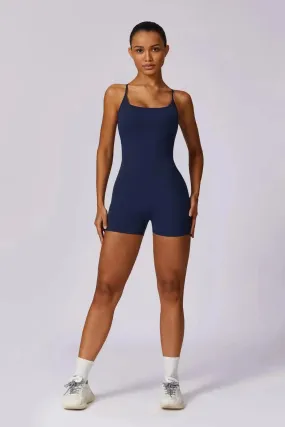 Zuleida – Adjustable crossback straps – Gymwear romper